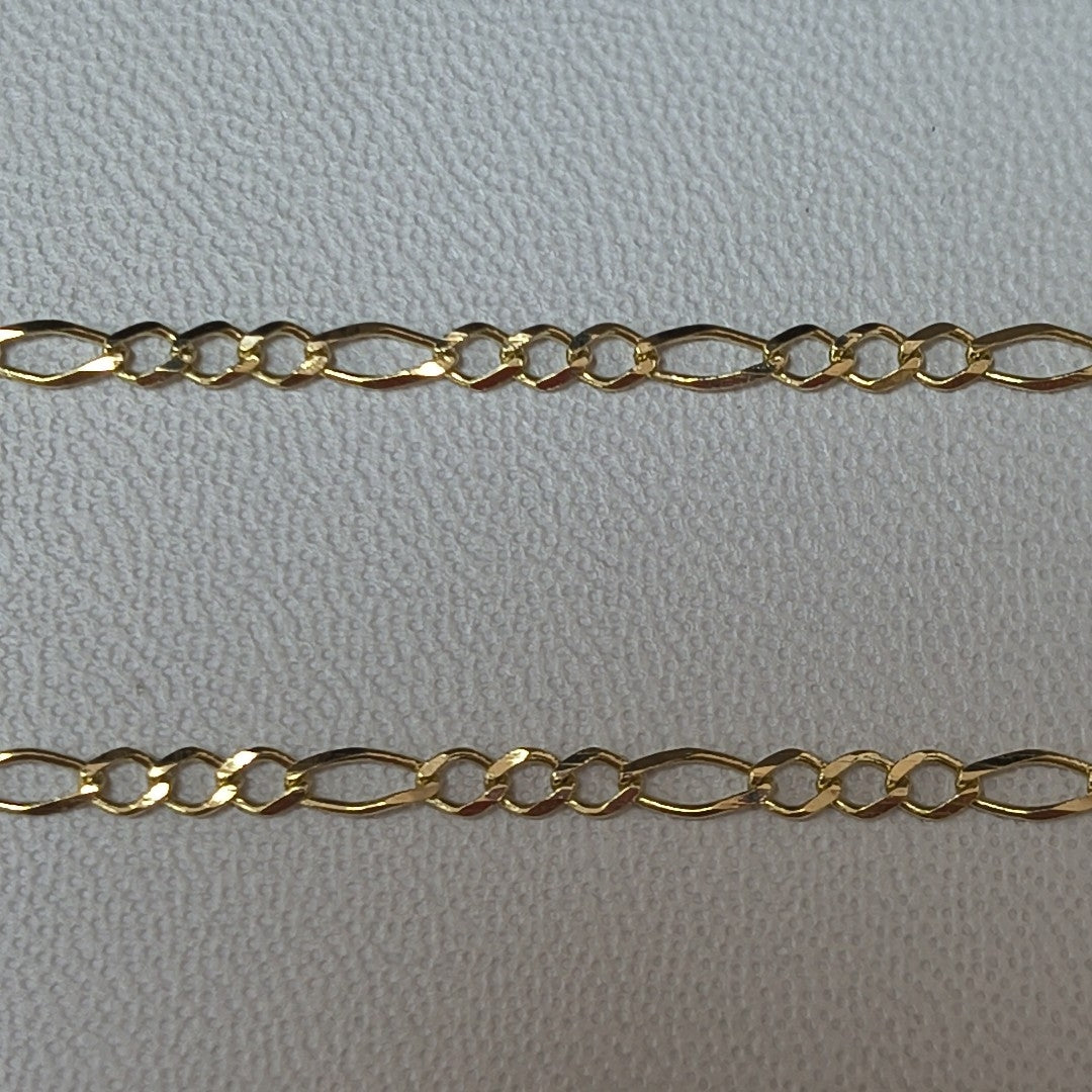 CADENA 3 X 1 3.81GR 55 CM 14K (NUEVO)
