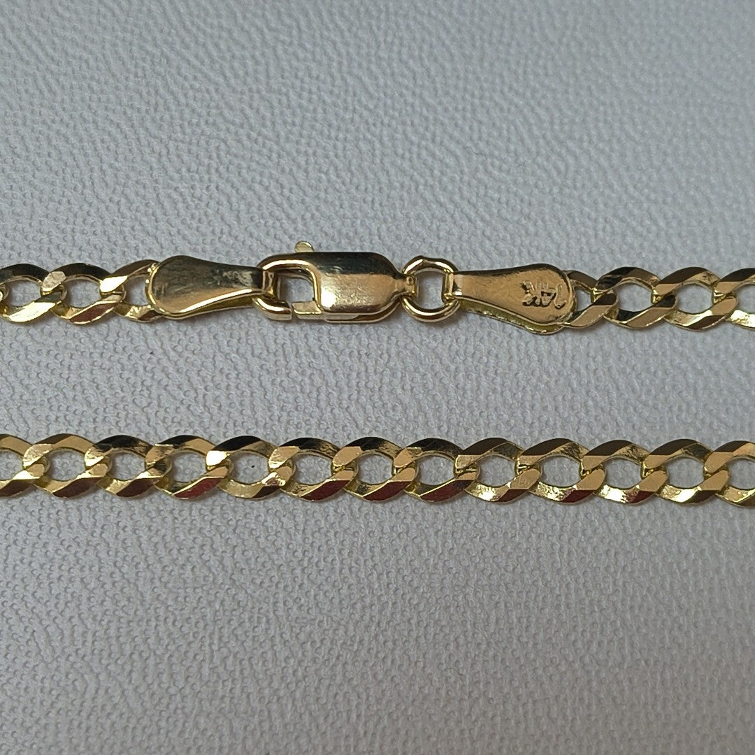 CADENA BARBADA 8.8G 55 CM 14K (NUEVO)