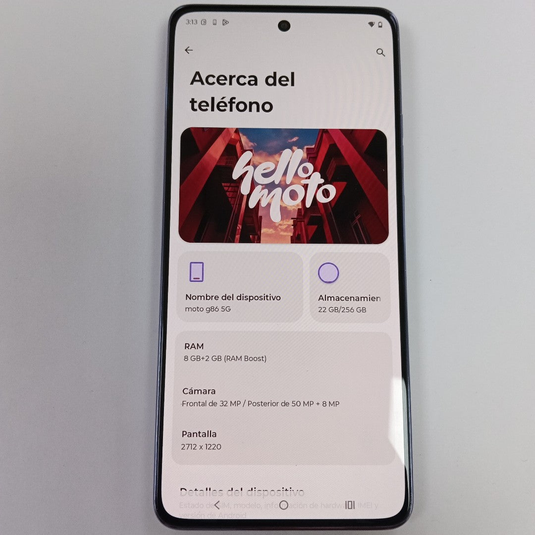 CELULAR MOTOROLA MOTO G86 XT2527-1 (2025) 256 GB 8 GB RAM (SEMINUEVO)