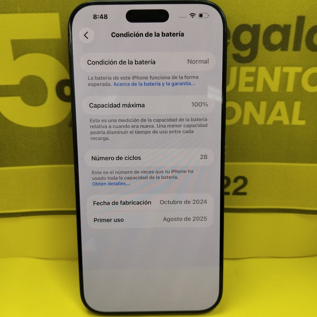 CELULAR APPLE IPHONE 16 PRO MAX A3295 (2024) 256 GB 8 GB RAM (SEMINUEVO)