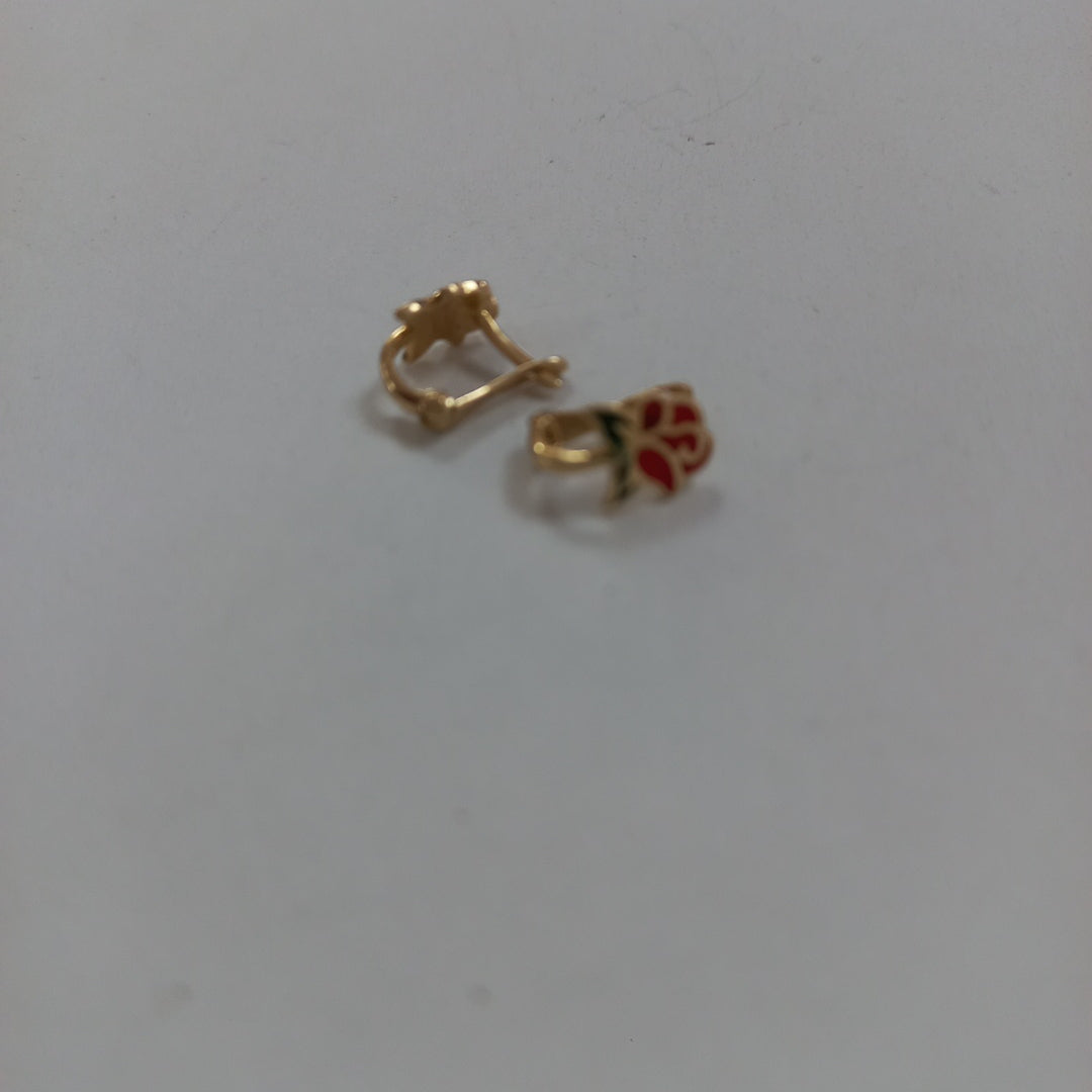 ARETES PAR ORO 14 K 1.3 GRMS (SEMINUEVO)