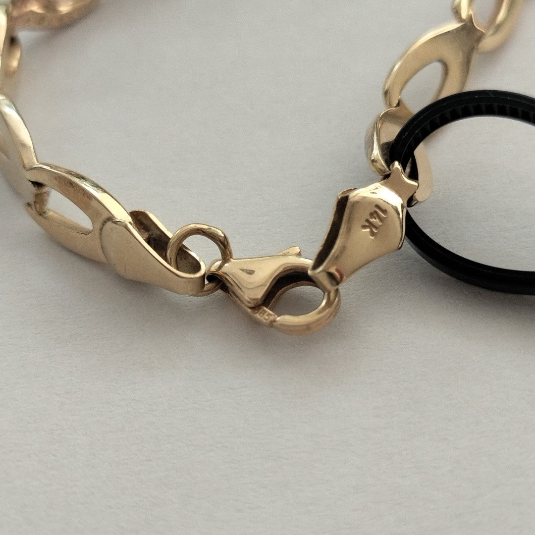 PULSERA ORO, ORO COMBINADO 14 K 4.3 GRMS (SEMINUEVO)