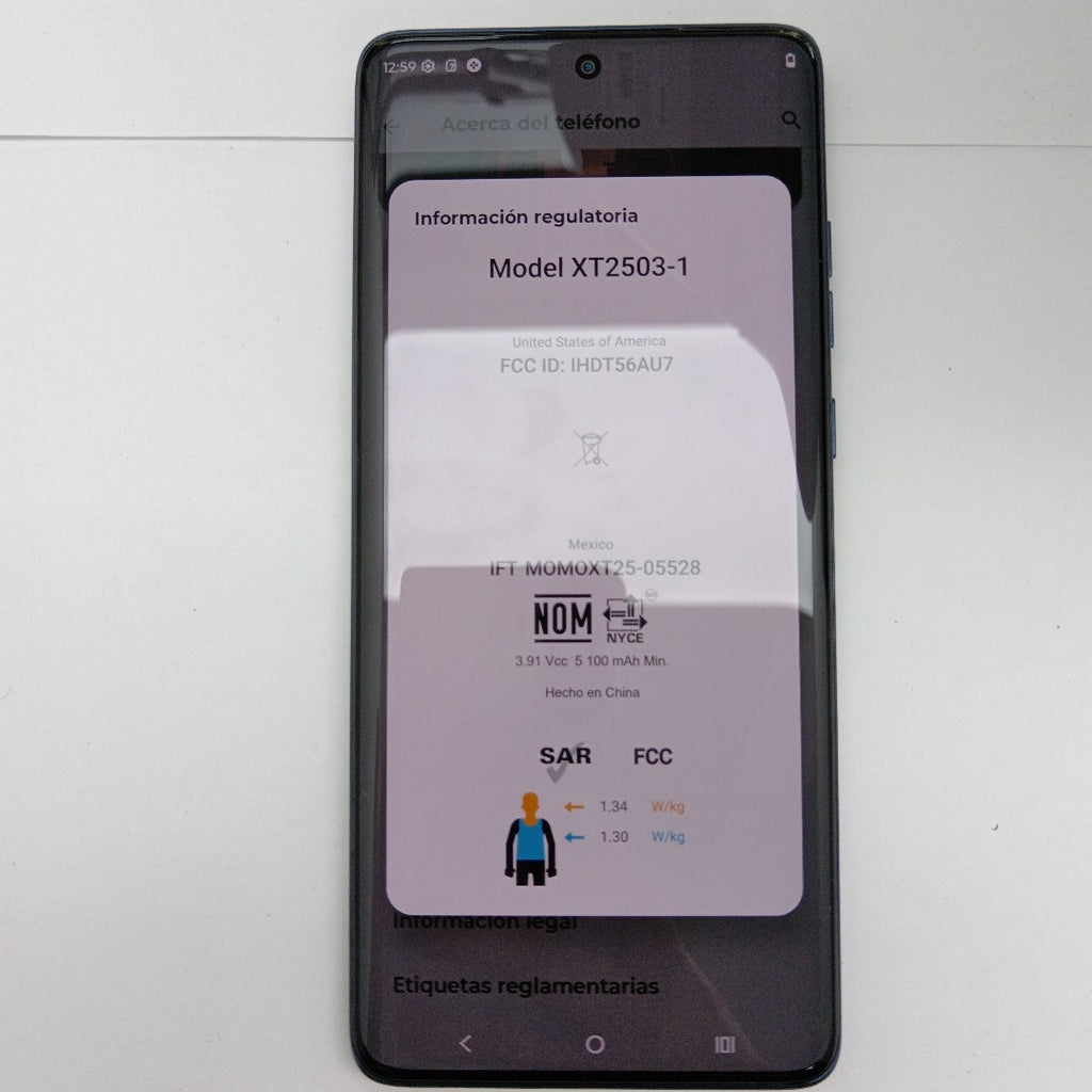 CELULAR MOTOROLA EDGE 60 FUSION XT2503-1 (2023) 256 GB 8 GB RAM (SEMINUEVO)