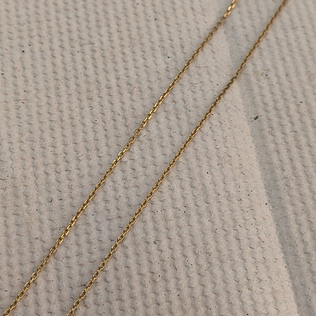 CADENA, DIJE ORO 14 K 4 GRMS (SEMINUEVO)