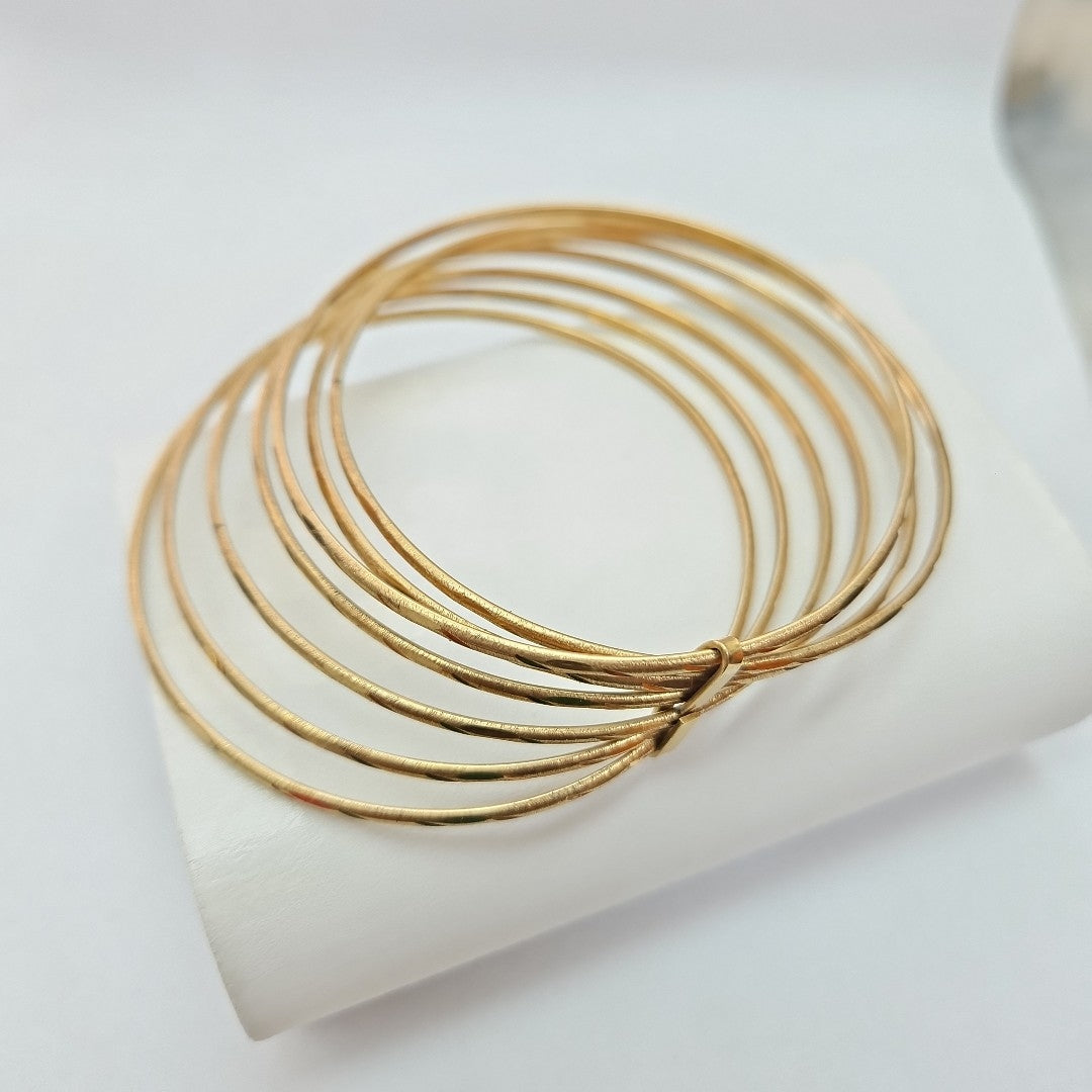 SEMANARIO DE PULSERAS ORO 14 K 21.7 GRMS (SEMINUEVO)