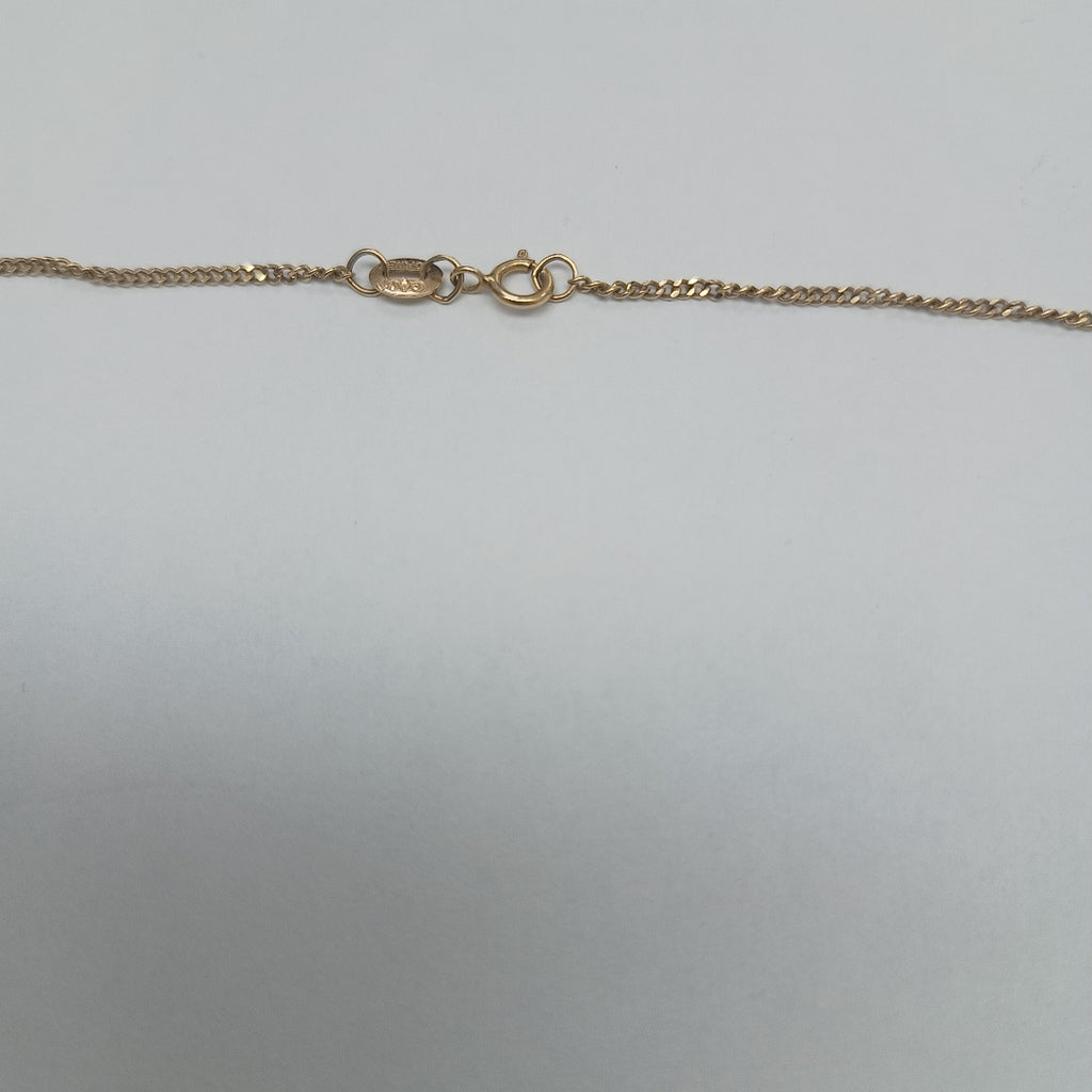 K1 3,90 GRMS 10 K ESPECIFICACIONES COMPLEMENTARIAS CADENA DE ESLABONES CON DIJE (SEMINUEVO)