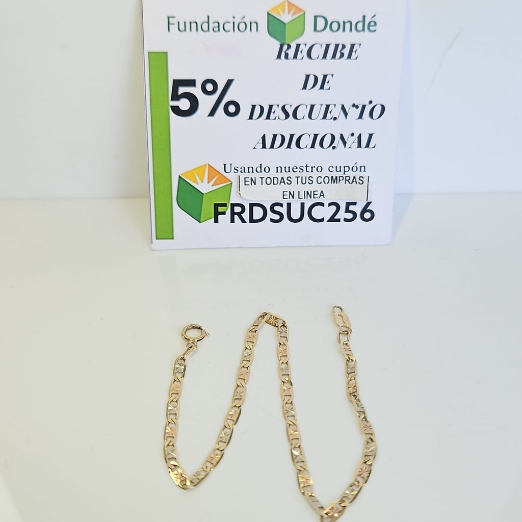 K1 1,90 GRMS 14 K ESPECIFICACIONES COMPLEMENTARIAS PULSERA 14K, TEJIDO GUCCI, BR (SEMINUEVO)