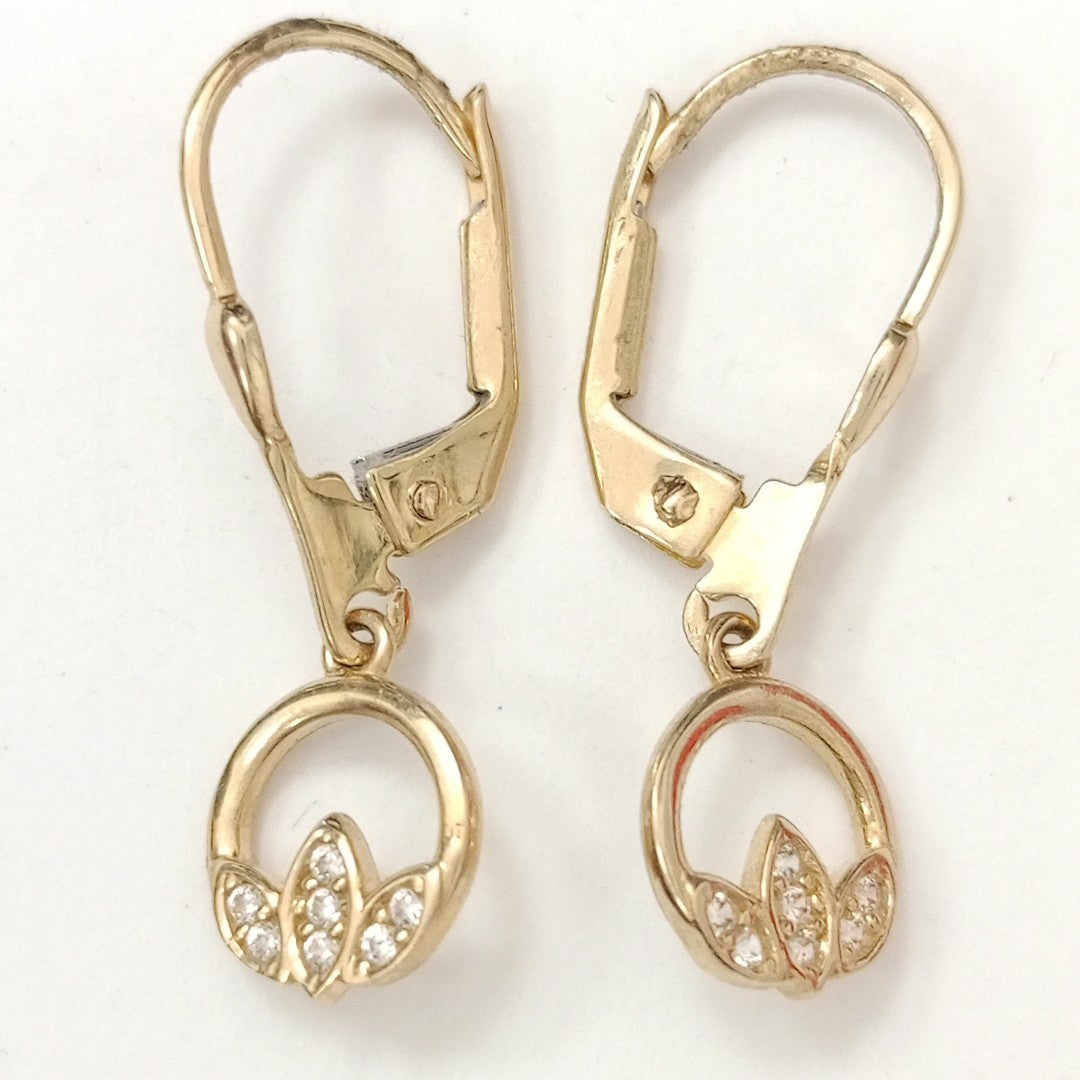 BROQUELES ORO 14K 2 (NUEVO)