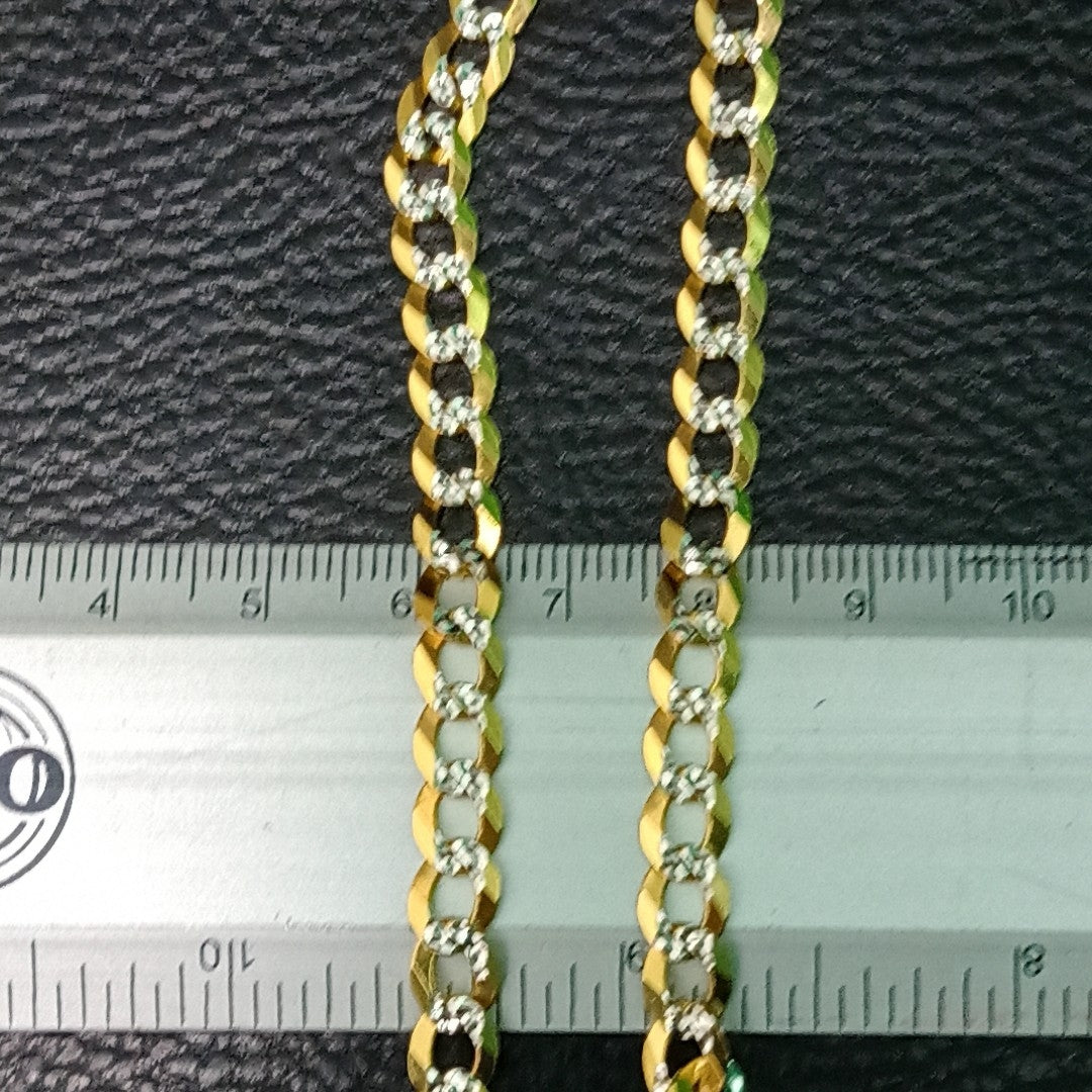 K1 22,40 GRMS 14 K ESPECIFICACIONES COMPLEMENTARIAS CADENA TEJIDO ESLABONES ROD (SEMINUEVO)