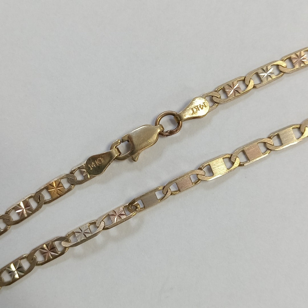 CADENA ORO COMBINADO 14 K 8.2 GRMS (SEMINUEVO)