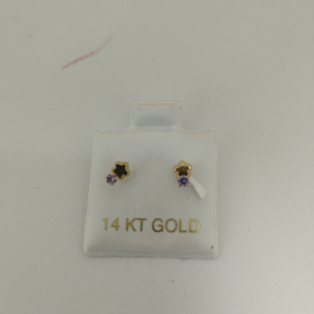 BROQUELES ORO 14K 1 (NUEVO)