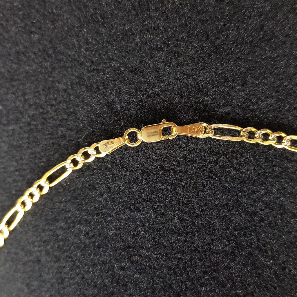 CADENA TEJIDO 3X1 8.4G 55 CM 14K (NUEVO)