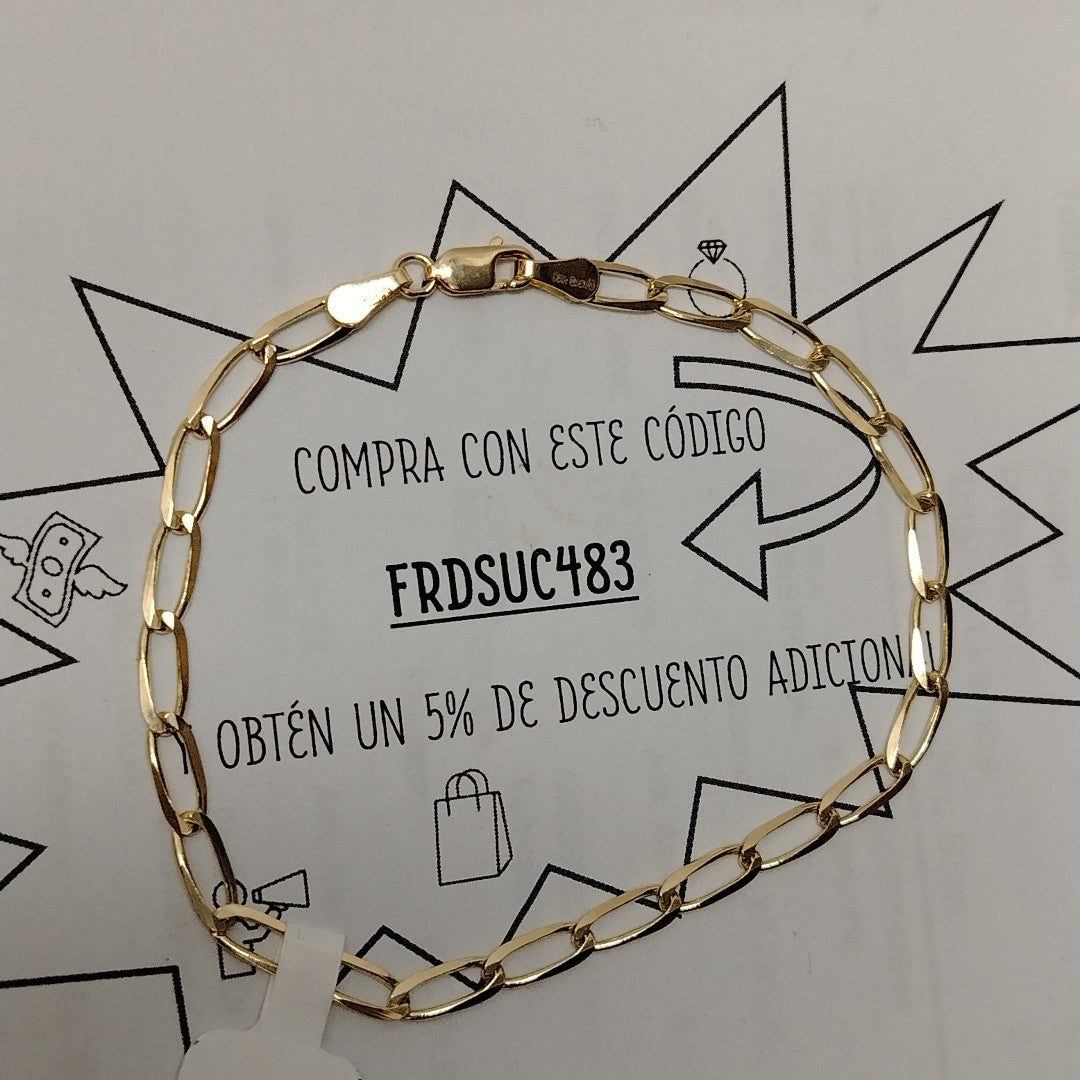 PULSERA TEJIDO ESLABONES 4.6G 21 CM (NUEVO)