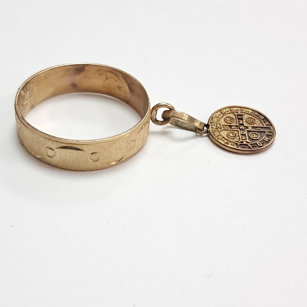 K1 2,30 GRMS 10 K ESPECIFICACIONES COMPLEMENTARIAS ANILLITO MEDALLA SAN BENITO (SEMINUEVO)