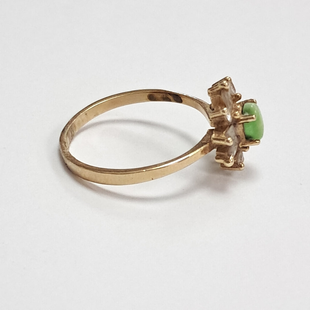 K1 2,20 GRMS 14 K ESPECIFICACIONES COMPLEMENTARIAS ANILLITO CON CIRCONIA Y PIEDR (SEMINUEVO)