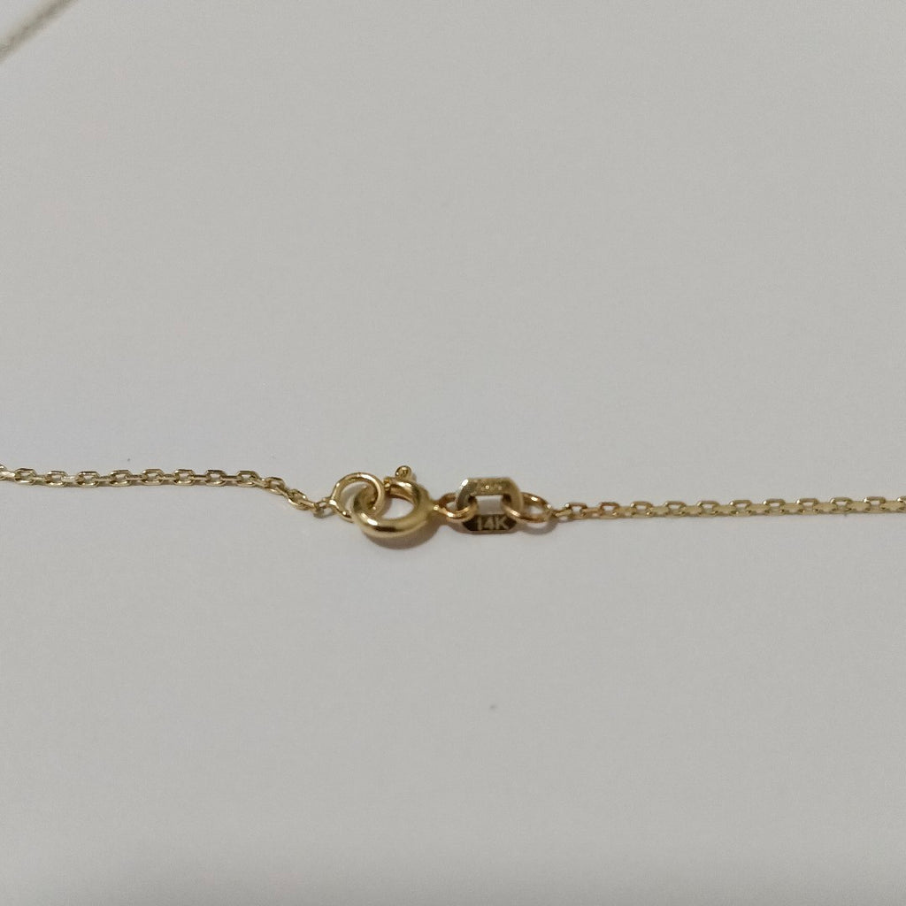 K1 2,70 GRMS 14 K ESPECIFICACIONES COMPLEMENTARIAS CADENA CON CORAZON Y ALAS (SEMINUEVO)