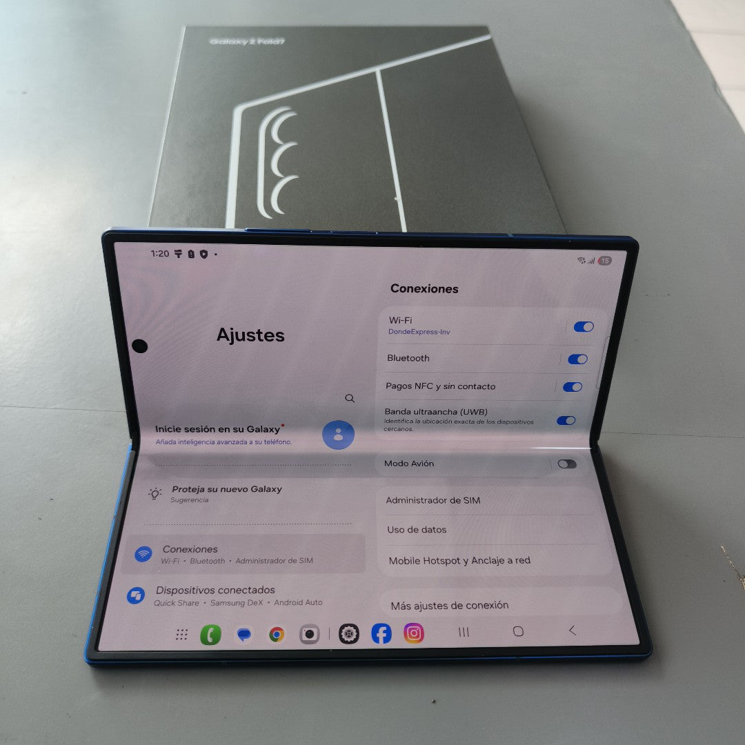 CELULAR SAMSUNG GALAXY Z FOLD7 SM-F966B (2025) 1 TB 16 GB RAM (SEMINUEVO)