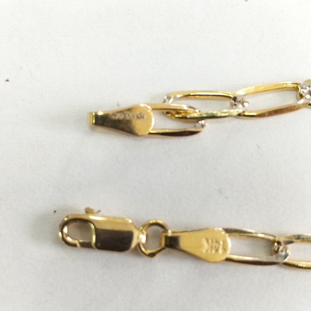 PULSERA TEJIDO ESLABONES 4G 18 CM (NUEVO)