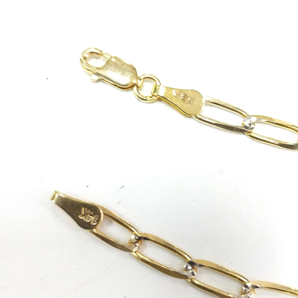 PULSERA TEJIDO ESLABONES 3.9G 18 CM 14K (NUEVO)