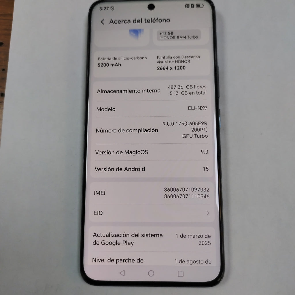 CELULAR HONOR 200 5G ELI-NX9 (2024) 512 GB 12 GB RAM (SEMINUEVO)