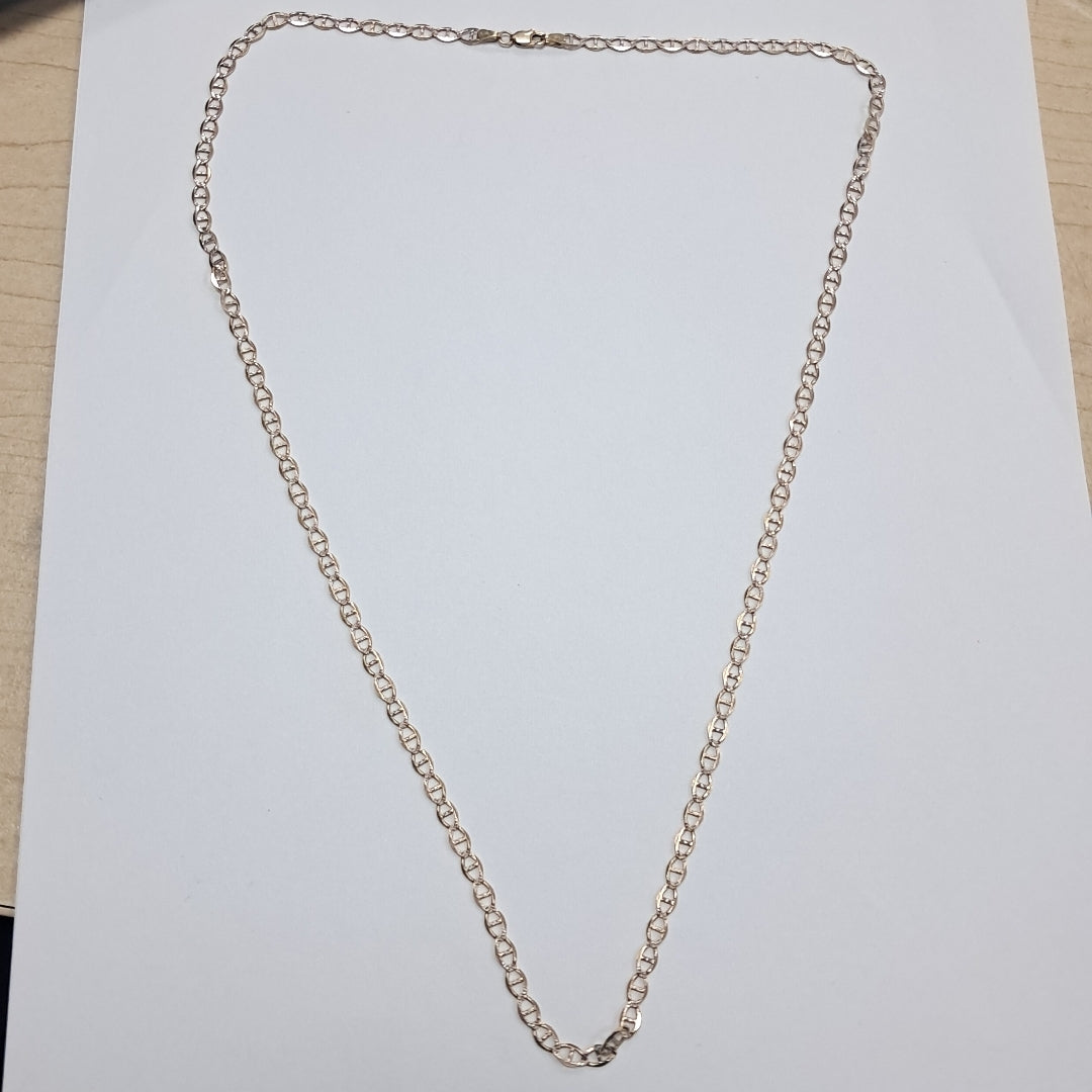 K1 8,20 GRMS 14 K ESPECIFICACIONES COMPLEMENTARIAS CADENA/GUCCI/ RODIADO PLATIN (SEMINUEVO)