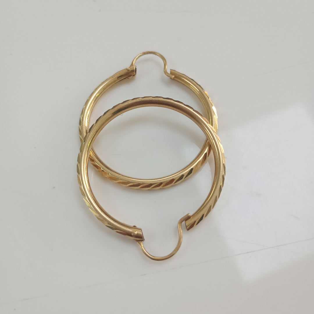 ARETES PAR ORO 14 K 4.6 GRMS (SEMINUEVO)