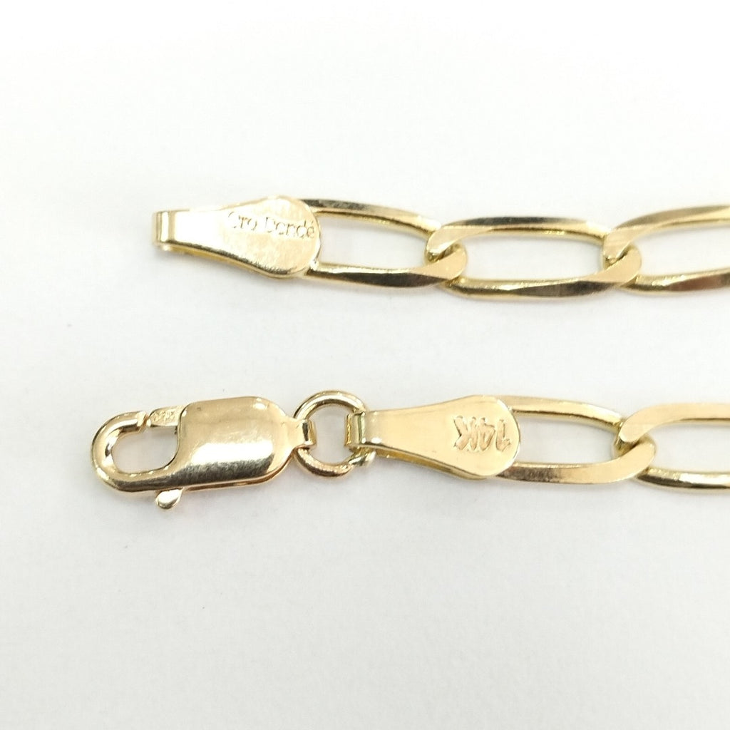 PULSERA TEJIDO ESLABONES 4.6G 21 CM 14K (NUEVO)