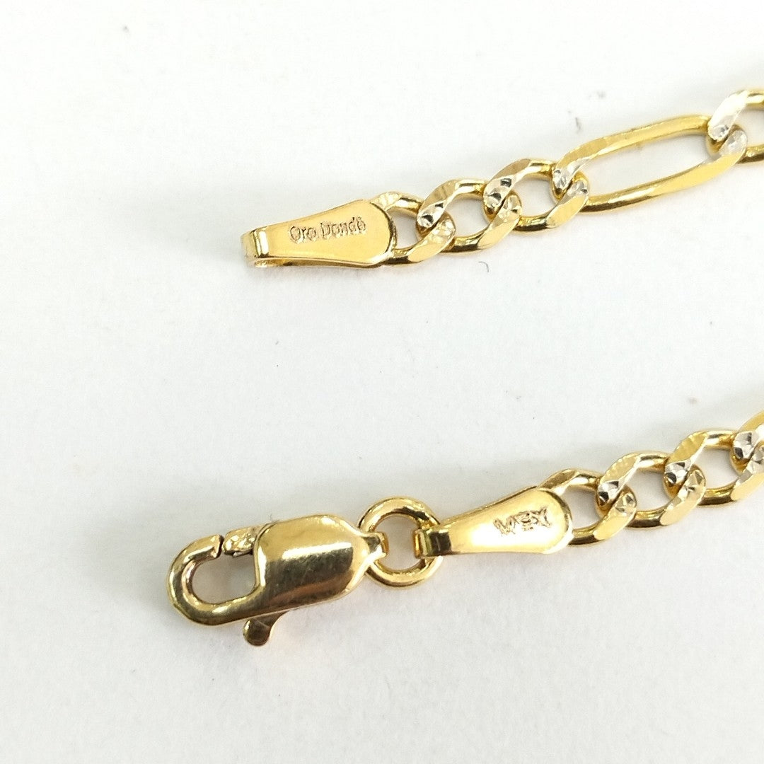 PULSERA TEJIDO 3X1 3.4G 18 CM 14K (NUEVO)