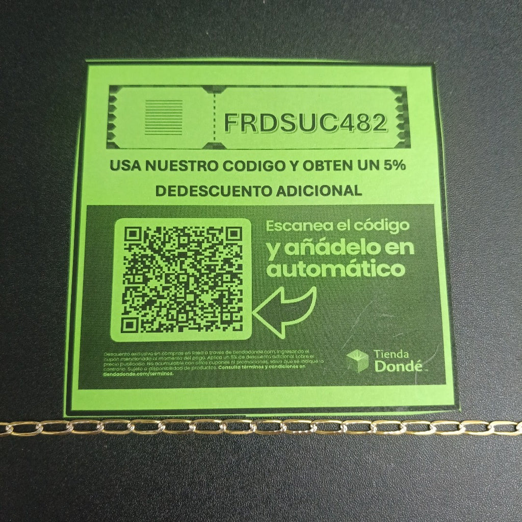 PULSERA TEJIDO ESLABONES 4.6G 21 CM (NUEVO)