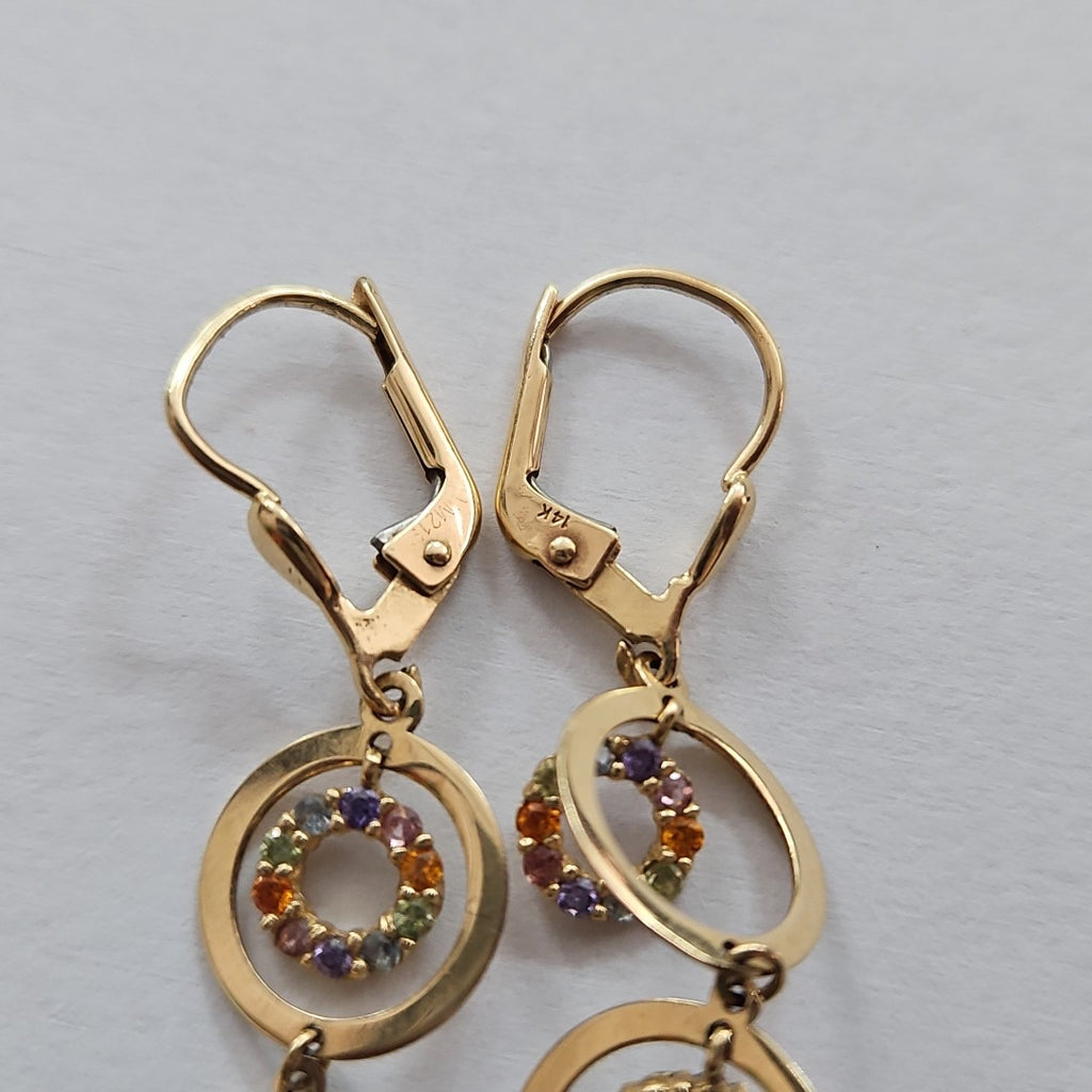 ARETES PAR ORO 14 K 5,10 GRMS (SEMINUEVO)