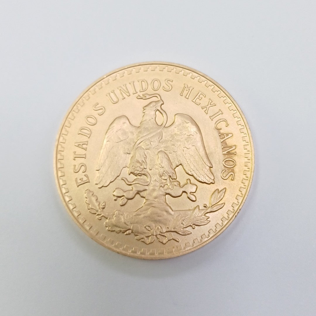 K1 41,60 GRMS 21 K IDENTIFICACIÓN MONEDA NOMINATIVA MONEDAS PESOS 50 PESOS (SEMINUEVO)