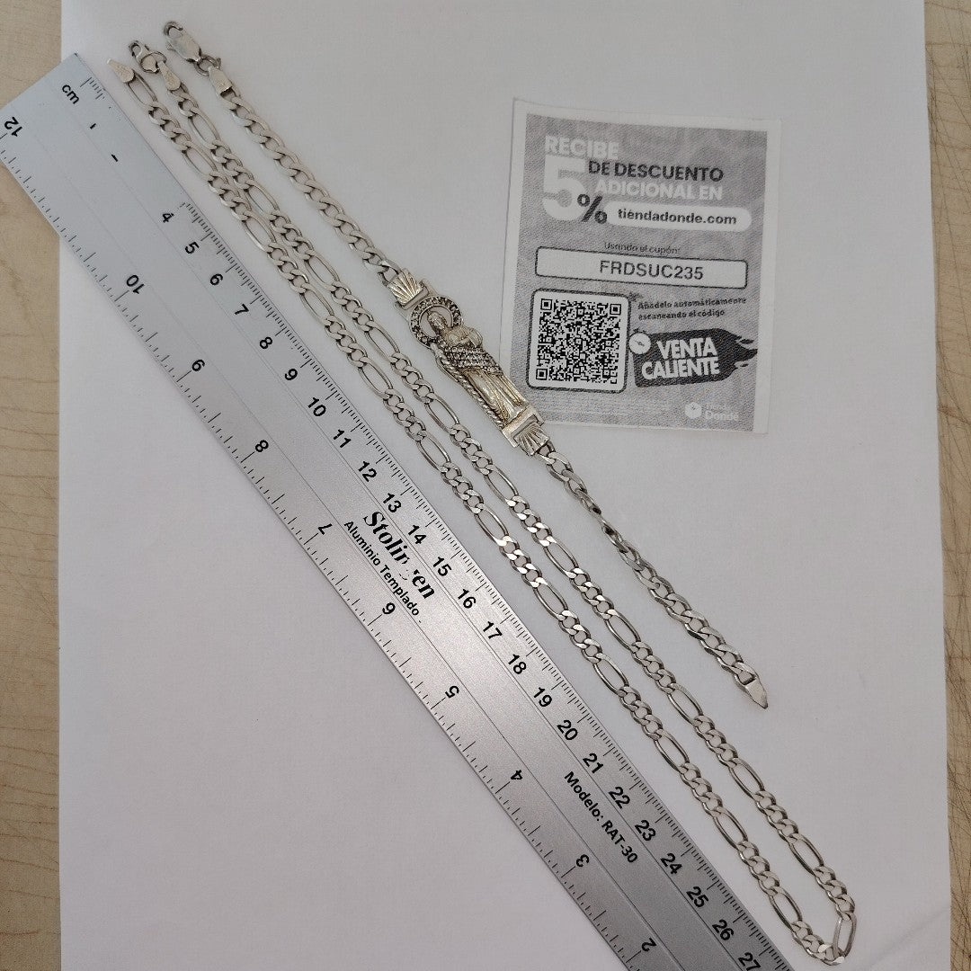 CADENA, ESCLAVA PLATA 28.4 GRMS (SEMINUEVO)