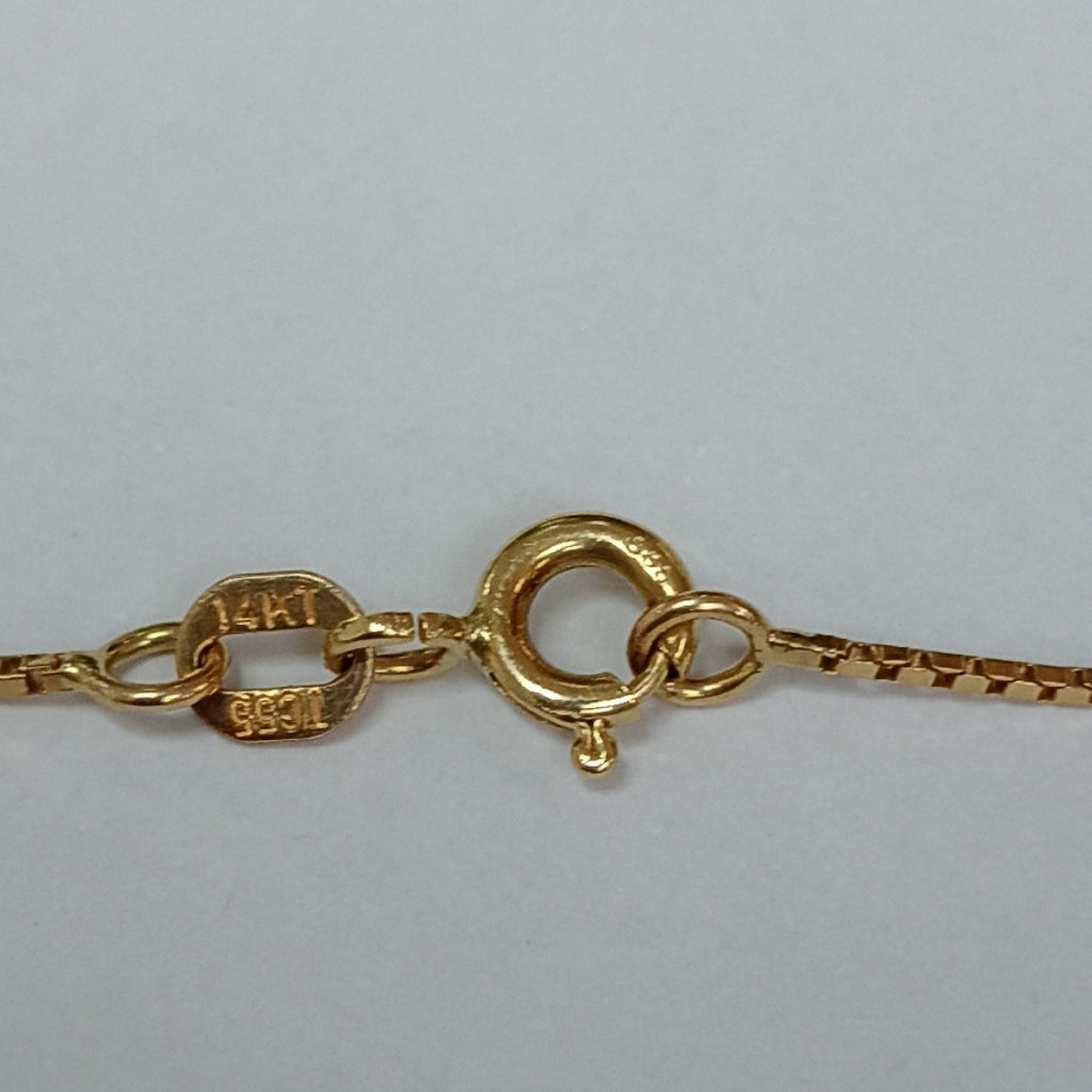 K1 4,20 GRMS 14 K ESPECIFICACIONES COMPLEMENTARIAS GARGANTILLA MTVO ESFERAS ORO (SEMINUEVO)