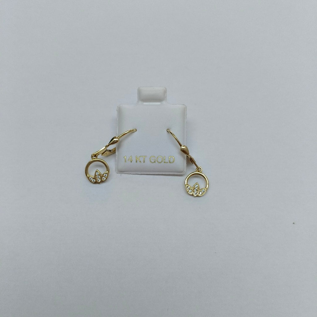 BROQUELES ORO 14K 2 (NUEVO)