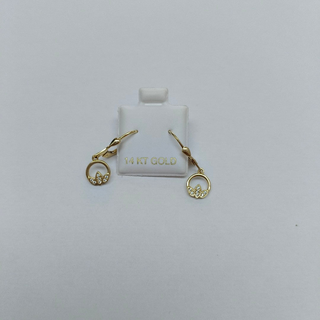 BROQUELES ORO 14K 2 (NUEVO)