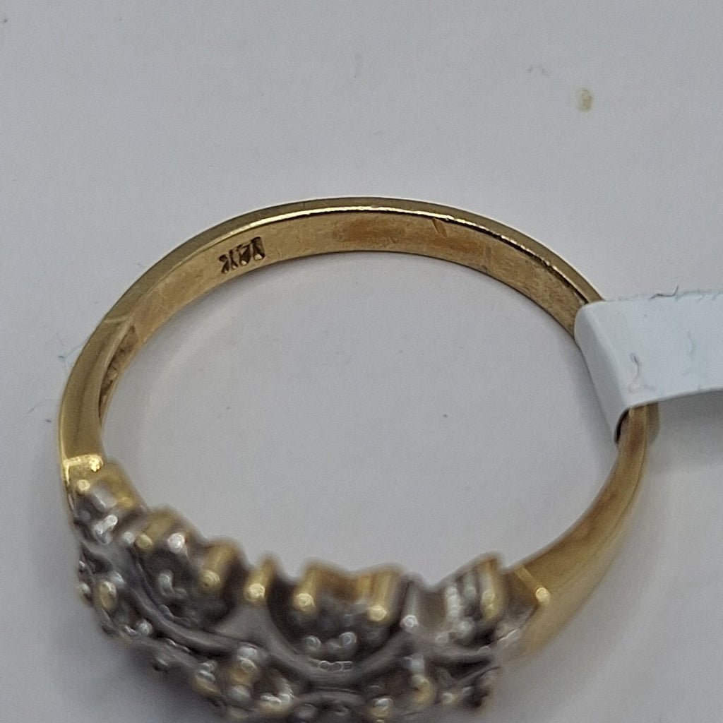 ANILLO ORO, ORO COMBINADO 14 K 2.6 GRMS (SEMINUEVO)