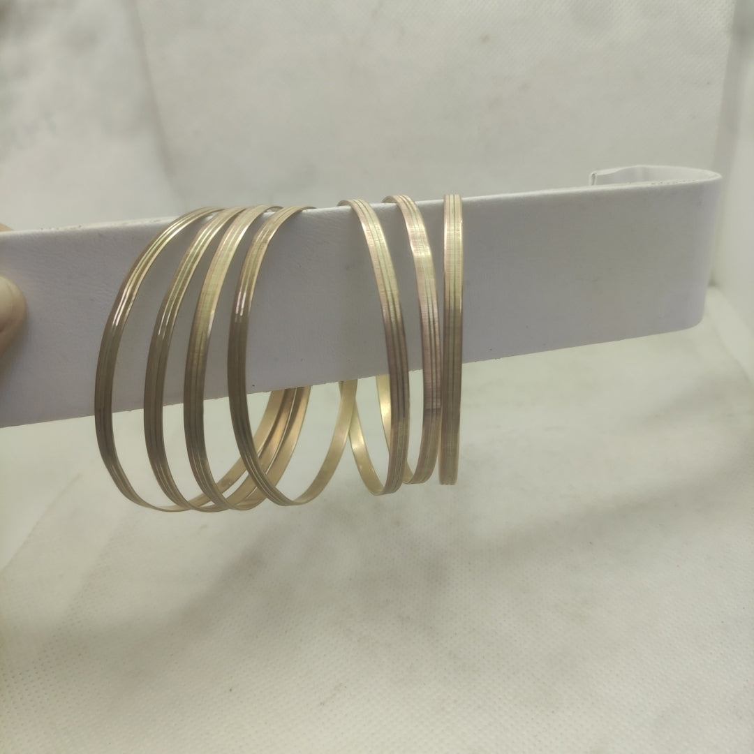 SEMANARIO DE PULSERAS ORO COMBINADO 10 K 41.3 GRMS (SEMINUEVO)