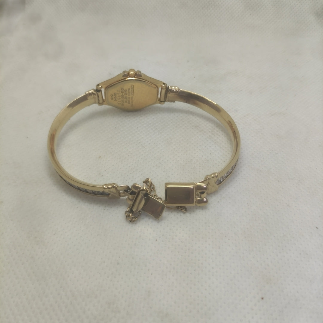 RELOJ CAJA ACERO PULSO ORO ORO 10 K 23.8 GRMS (SEMINUEVO)