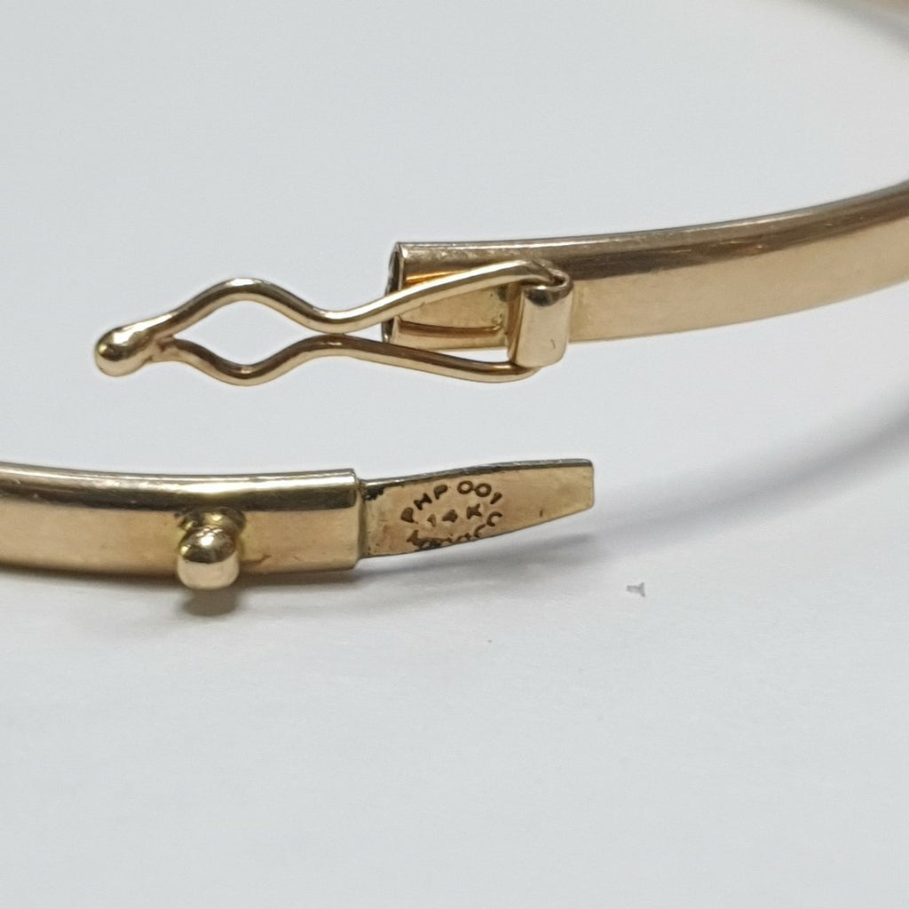 PULSERA RIGIDA ORO 14 K 4.3 GRMS (SEMINUEVO)