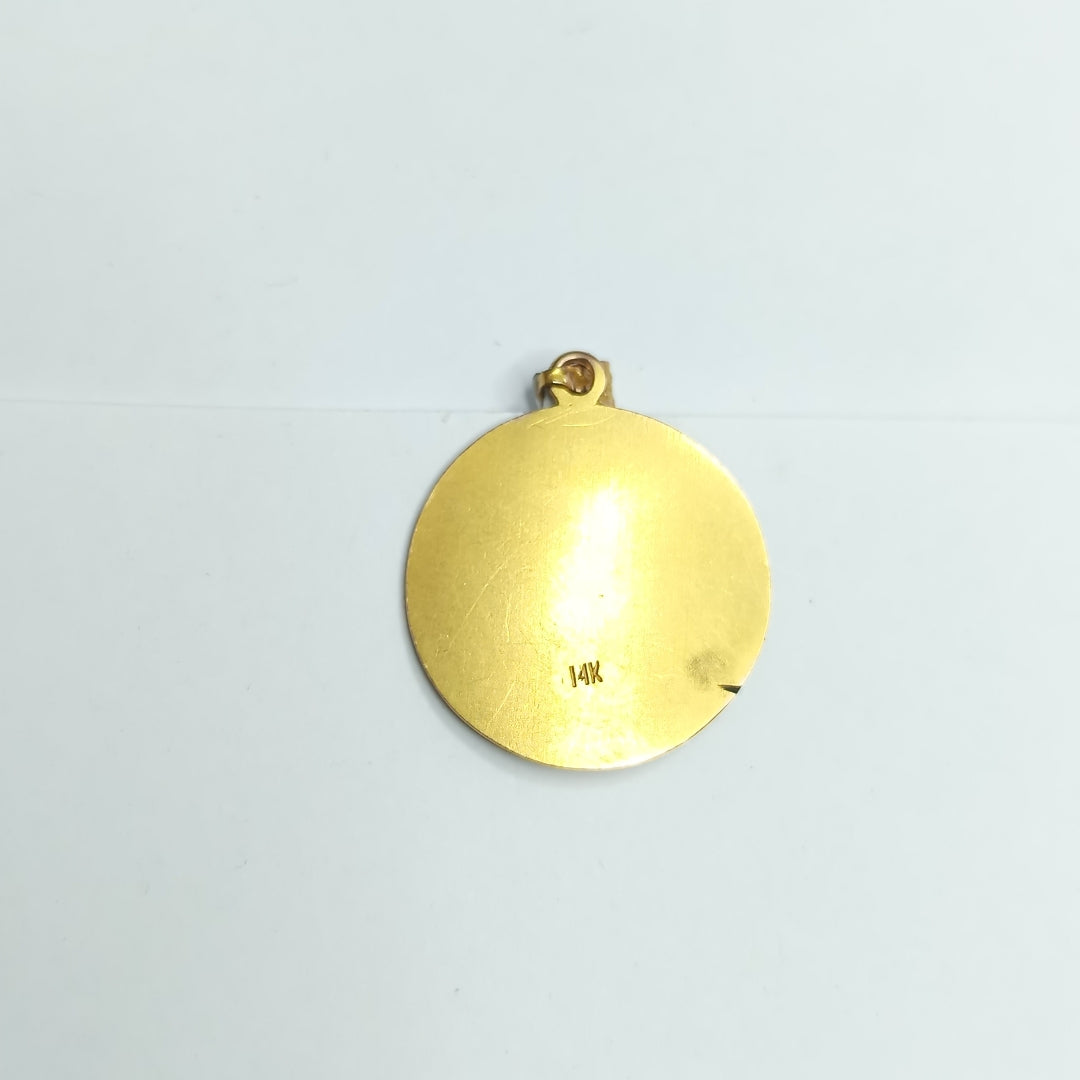 MEDALLA RELIGIOSA ORO 14 K 4.2 GRMS (SEMINUEVO)