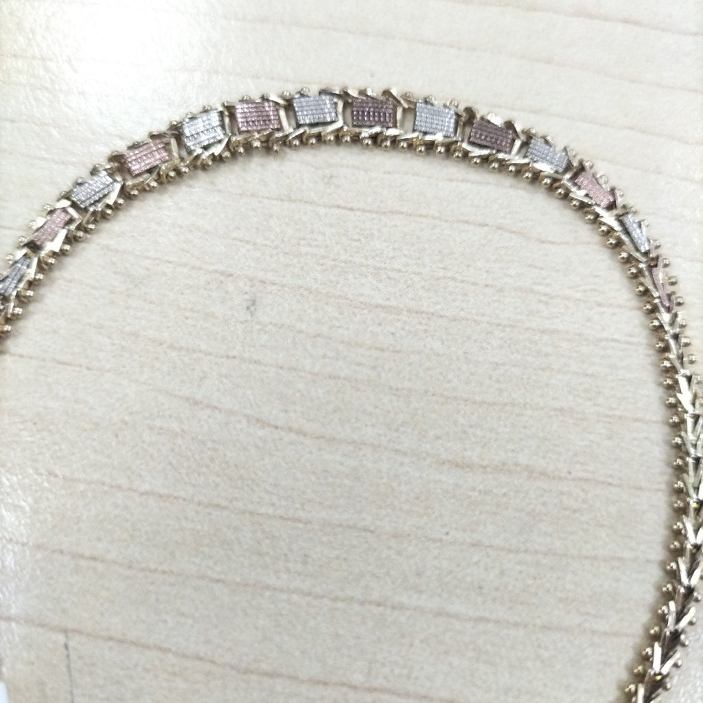 K1 7,90 GRMS 14 K ESPECIFICACIONES COMPLEMENTARIAS PULSERA ORO COMBINADO (SEMINUEVO)