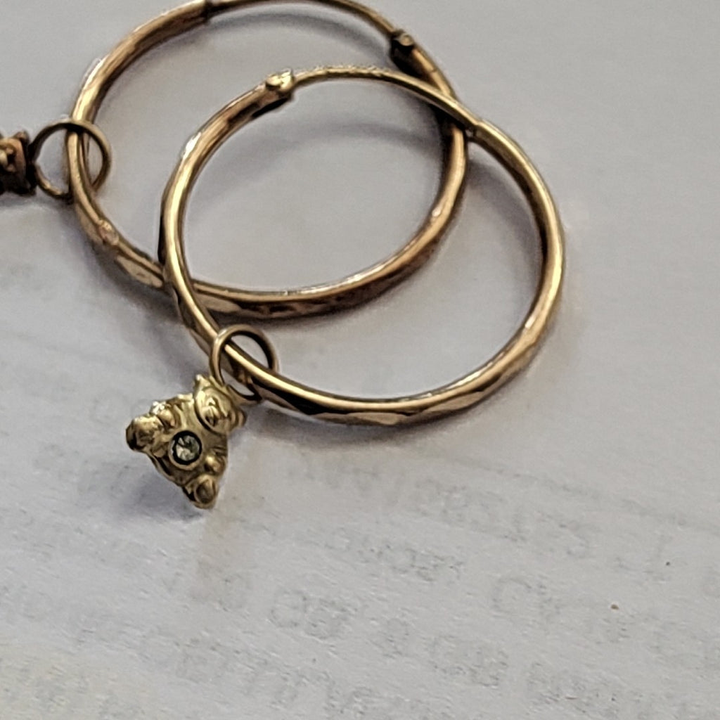 ARRACADAS PAR ORO 10 K 1.1 GRMS (SEMINUEVO)