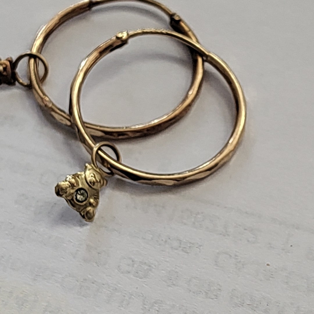 ARRACADAS PAR ORO 10 K 1.1 GRMS (SEMINUEVO)