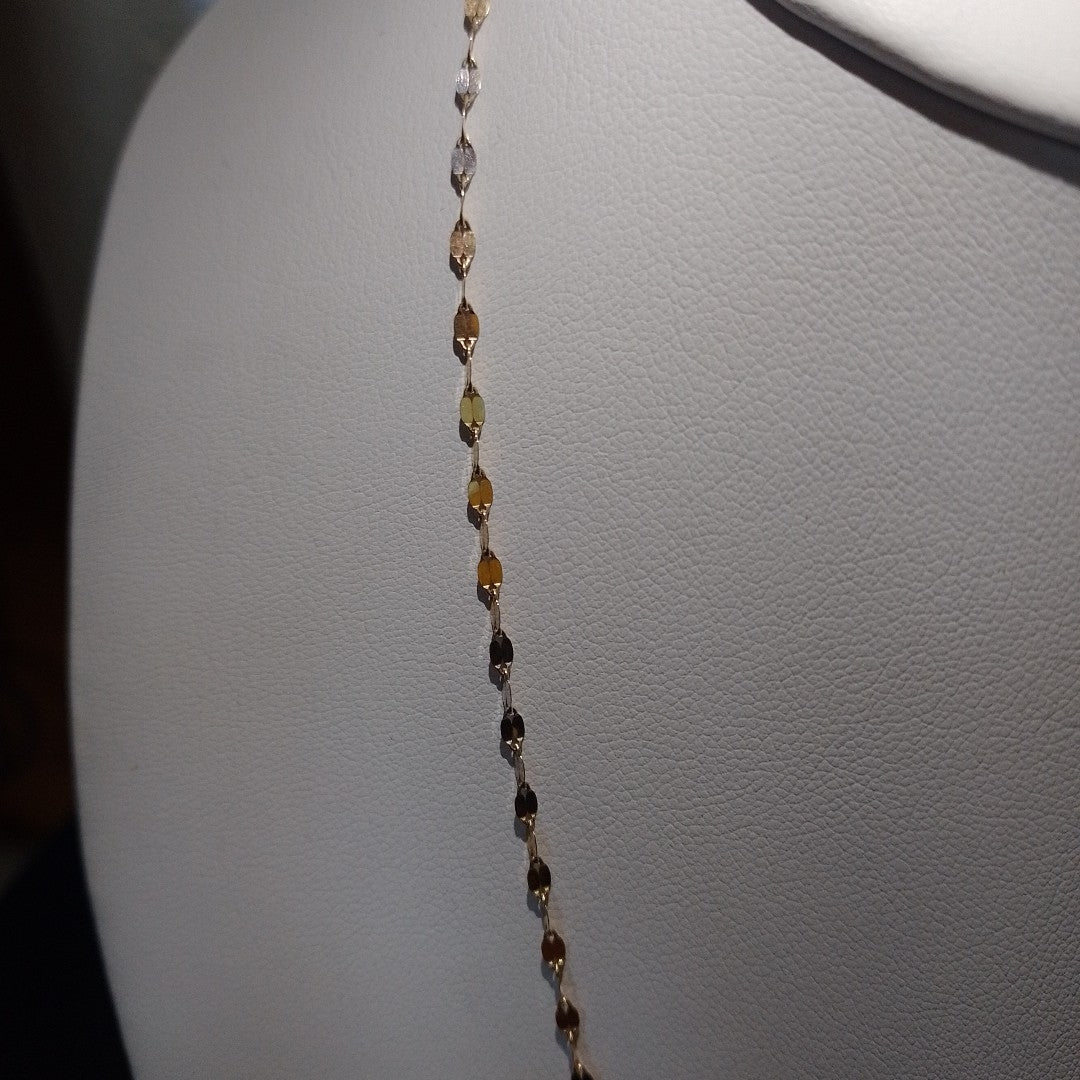 CADENA ORO, ORO COMBINADO 14 K 1.5 GRMS (SEMINUEVO)