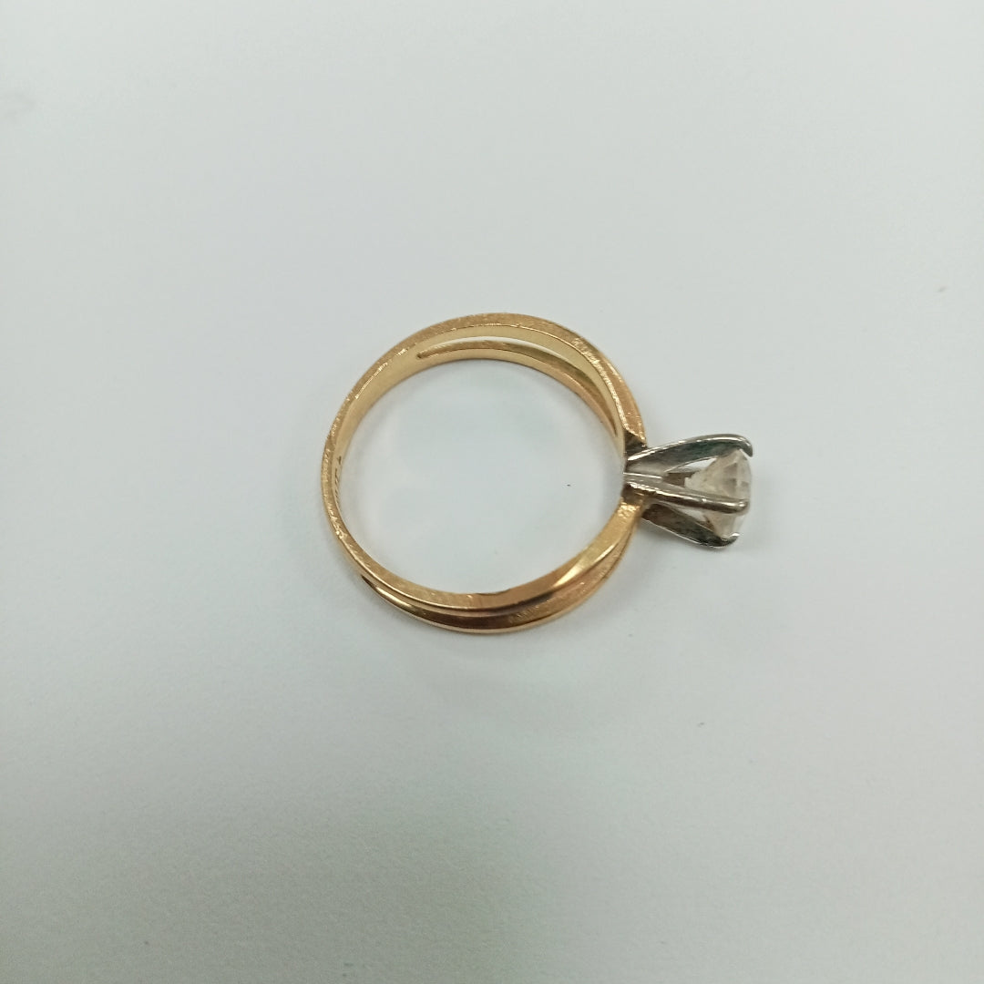 K1 2,80 GRMS 14 K ESPECIFICACIONES COMPLEMENTARIAS ANILLITO CON CIRCONIASE DES (SEMINUEVO)