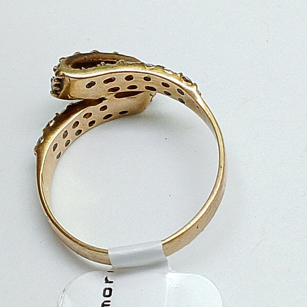 K1 2,70 GRMS 10 K ESPECIFICACIONES COMPLEMENTARIAS ANILLITO CON PIEDRAS DE BLANC (SEMINUEVO)