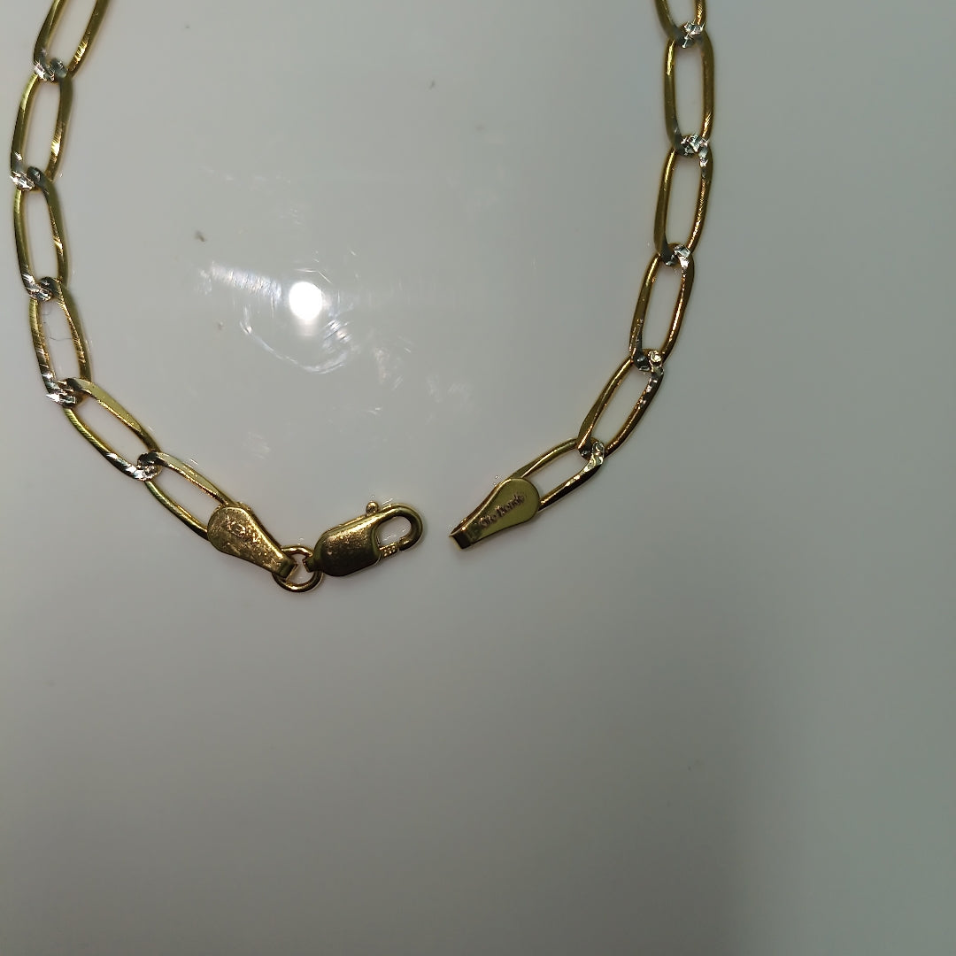 PULSERA TEJIDO ESLABONES 4G 18 CM (NUEVO)