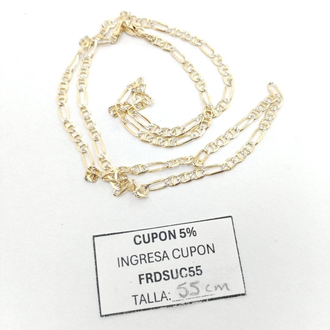 CADENA TEJIDO 3X1 8.5G 55 CM (NUEVO)