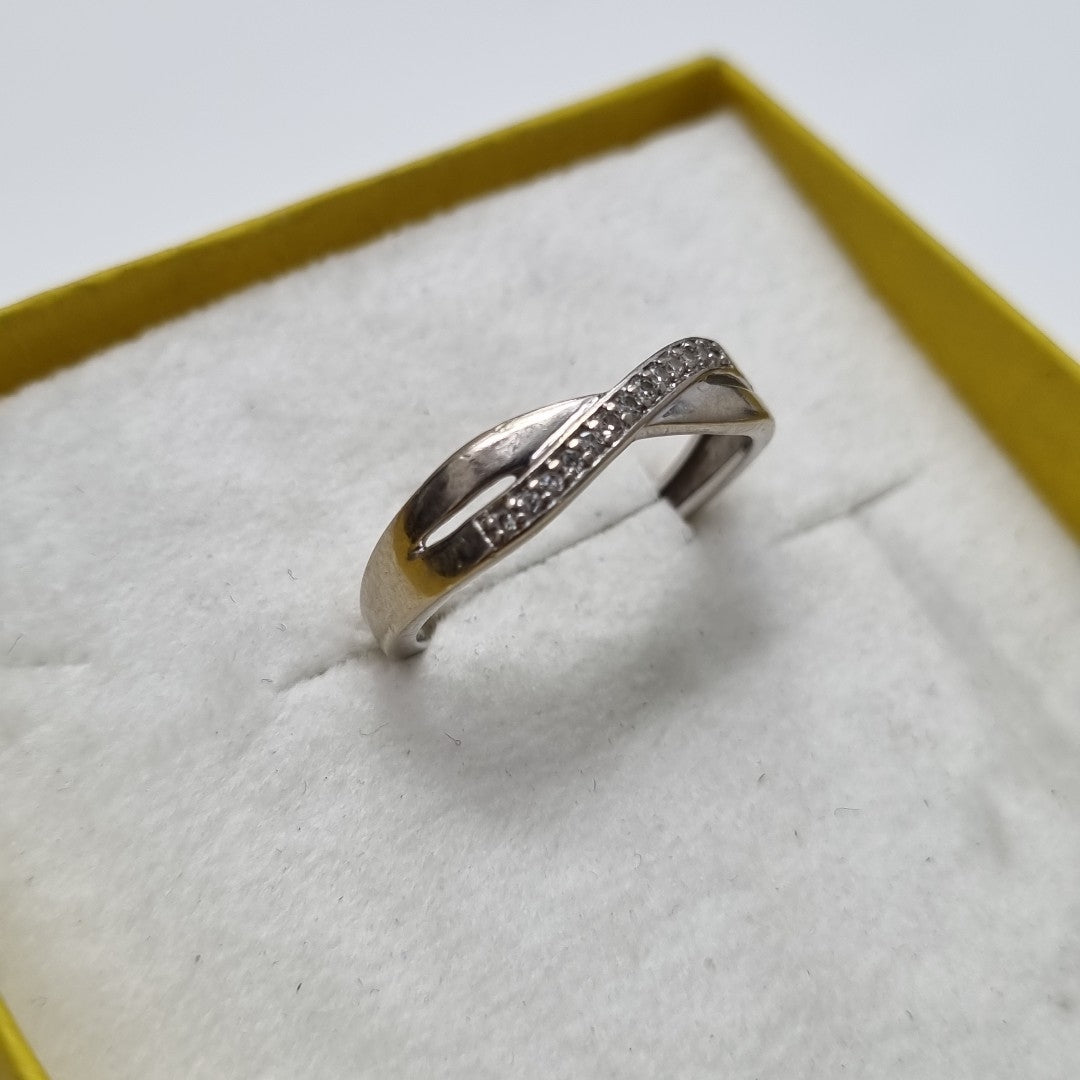 ANILLITO ORO, ORO BLANCO 14 K 2.1 GRMS (SEMINUEVO)