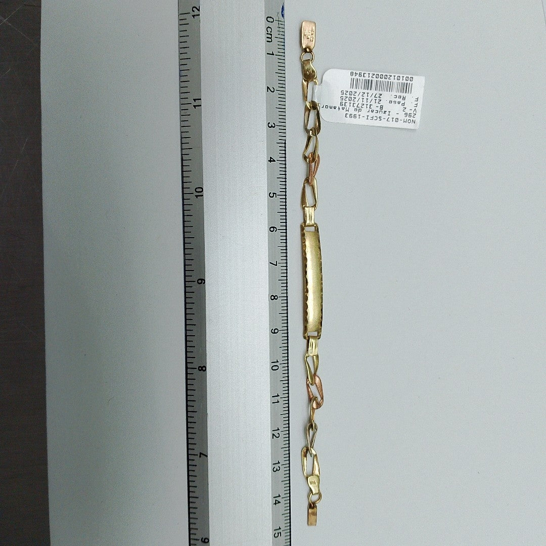 K1 3,70 GRMS 14 K ESPECIFICACIONES COMPLEMENTARIAS ESCLAVA TJ ESLABONES PLACA LI (SEMINUEVO)